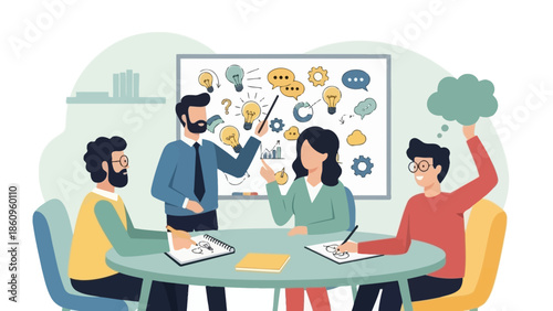 Group of People Discussing Ideas Together.