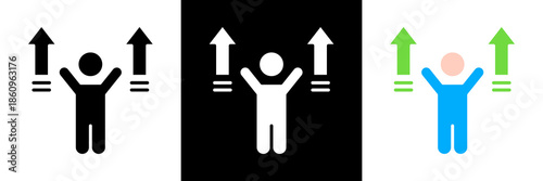 Improvement Icon Set Glyph vector Illustration 