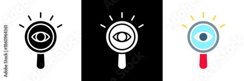Seek Icon Set Glyph vector Illustration 
