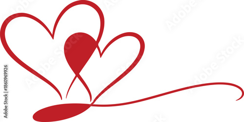 love vector silhouettes