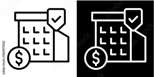 Insurance Company Iconset White Style Collection