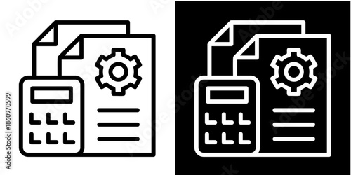 Bookeeping Iconset White Style Collection