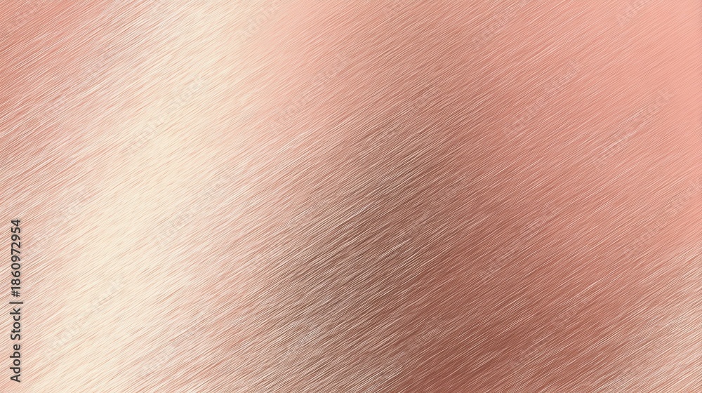 Fototapeta premium Elegant Rose Gold Brushed Metal Texture Background with Gradient Shine and Subtle Diagonal Lines