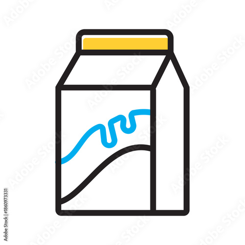 Vector multi color icon for Milk