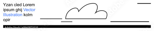 Digital designs, abstract art, graphic templates, design backgrounds, web banners, and minimalist patterns. A cloud with horizontal lines and abstract details. Digital designs and abstract art