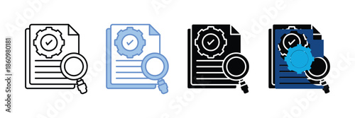 Quality Check Icon Set Multiple Style Collection
