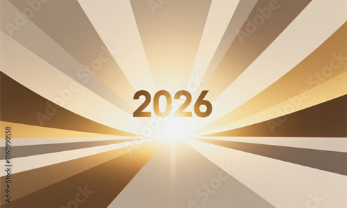 future growth for 2026 soft glowing center light elegant radial gradients  Generative AI