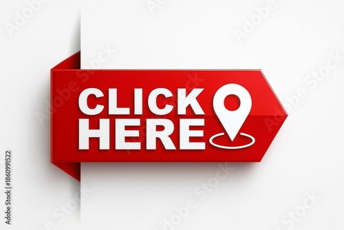 Click here red location pointer button