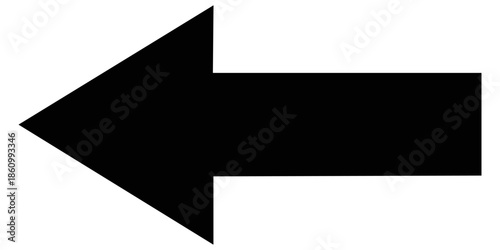 Long arrow. Black arrow pointing right. Black large arrow pointing right. Bold thine long arrow. Vector illustration.