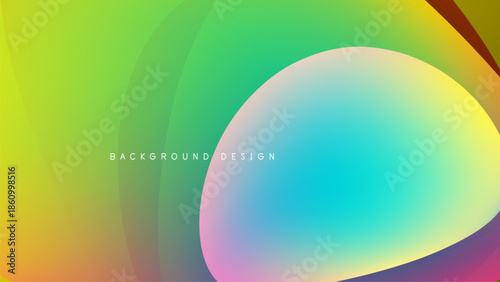 Abstract vibrant gradients blend. Smooth curves create dynamic visual impact. Modern design elements offer clean aesthetic.