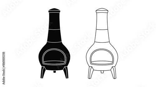 Credit card designs a filled and an outlined version silhouette