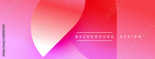 Abstract gradient background. Pink, purple, red hues blend smoothly. Minimalist design with text elements present. Modern aesthetic.