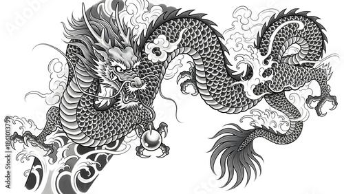  dragon tattoo representing power mythology tradition and spiritual symbolism
