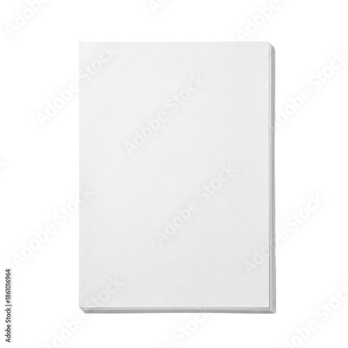 Quadro su tela Stack of blank white paper sheets on transparent background