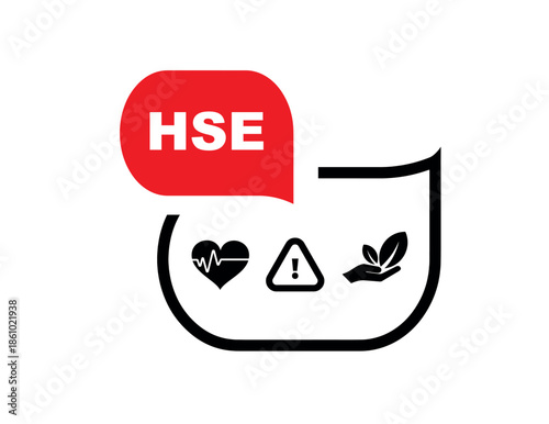 hse icons on white background