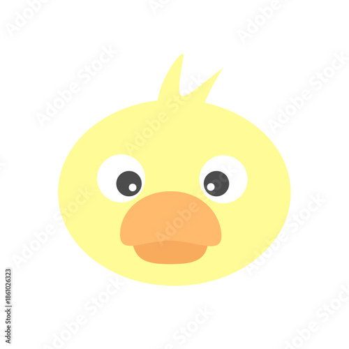 シンプルでかわいいヒヨコの顔