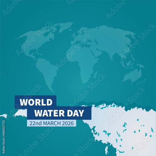 World Water Day illustrationvector based drawing
