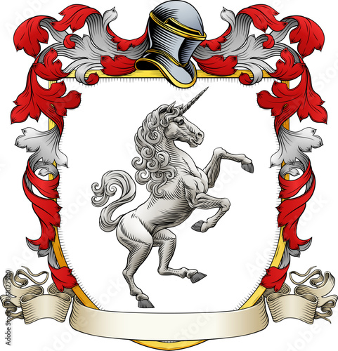 A Unicorn coat of arms or c...