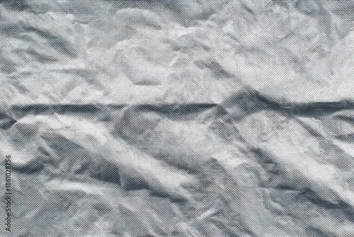 Reinforced Grey Tarpaulin Subtle Grid Weave Seamless Top View Texture Pattern