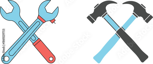 Coconut drink vector set featuring fresh coconut with straw tropical beverage and summer refreshment illustration