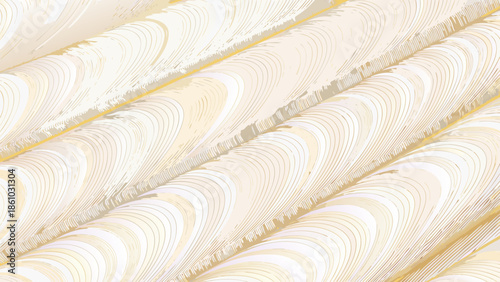 Abstract swirls of creamy white and gold create a luxurious patterned texture