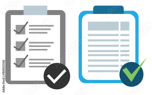  Document and Checklist Vector Illustration with Pencil for Productivity Concepts
