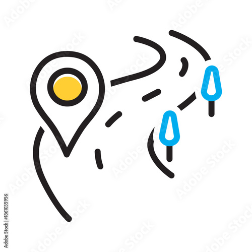 Vector multi color ion for Path