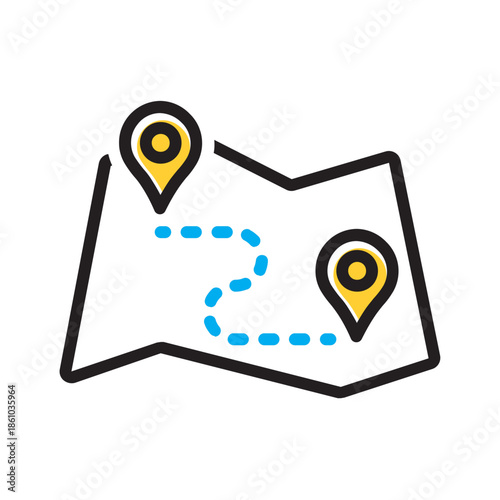 Vector multi color ion for Route