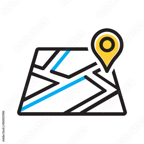 Vector multi color ion for Street view