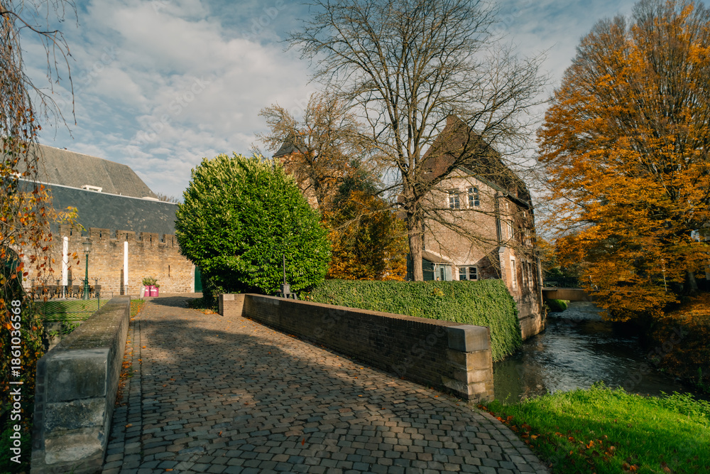 Obraz premium Pater Vincktoren, a medieval tower in Maastricht - Limburg, the Netherlands