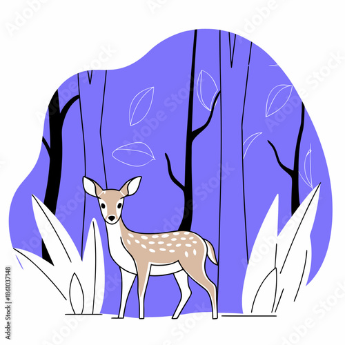 deer in the forest