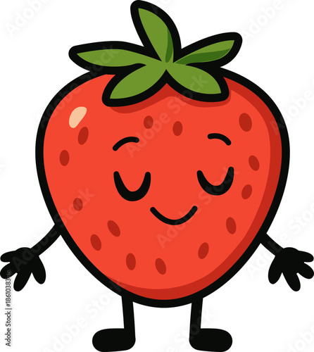 Cute Strawberry Cartoon 6