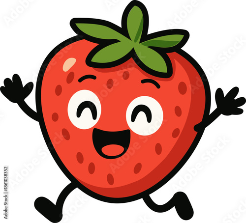 Cute Strawberry Cartoon 8