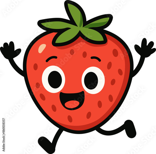 Cute Strawberry Cartoon 4