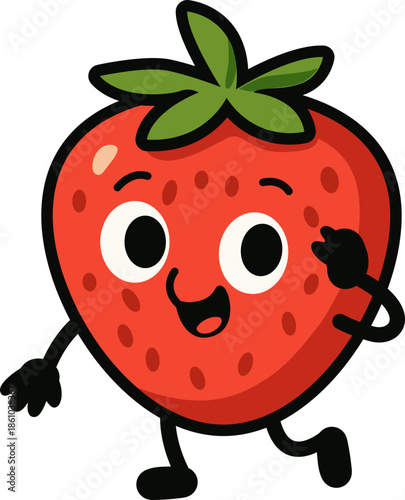 Cute Strawberry Cartoon 3