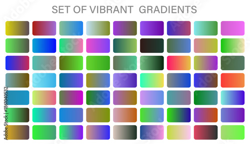 modern vibrent color gradients set for mobile app ui desigh