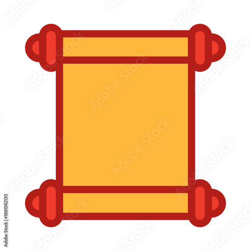 Illustration of golden scroll