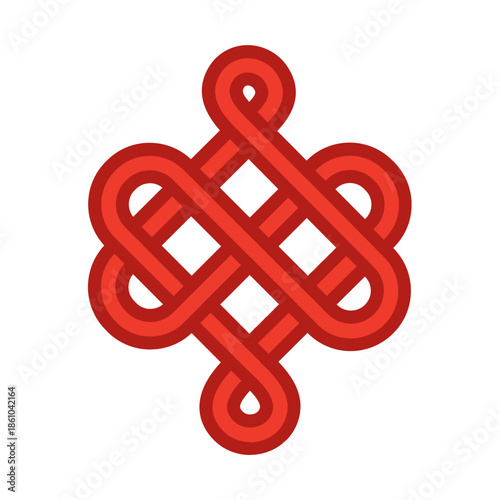 Illustration of  mystic knot