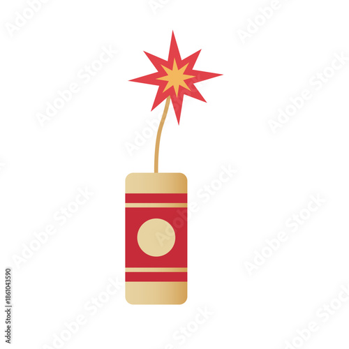 Illustration of firecracker
