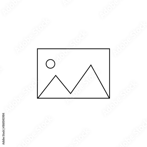 Upload image icon. Vector illustration.