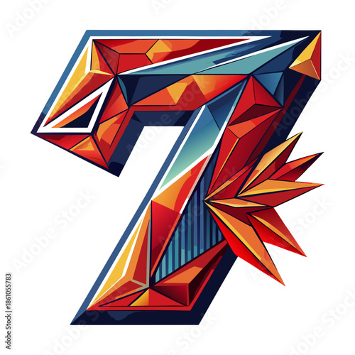 Vibrant Geometric Seven: A Stunning Visual Art Design Exploration vibrant geometric a stunning visual