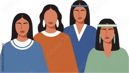 Group of people wearing traditional clothing standing together in solidarity