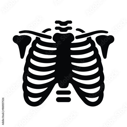 X-Ray of a human rib cage icon