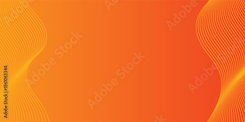 Minimalist abstract graphic with warm tones, gradients from bright yellow at the top, fading to orange-red at the bottom, creating a bright, warm, and dimensional atmosphere.