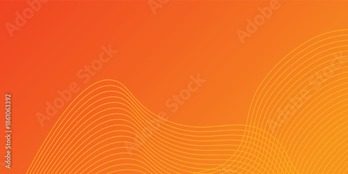 Minimalist abstract graphic with warm tones, gradients from bright yellow at the top, fading to orange-red at the bottom, creating a bright, warm, and dimensional atmosphere.