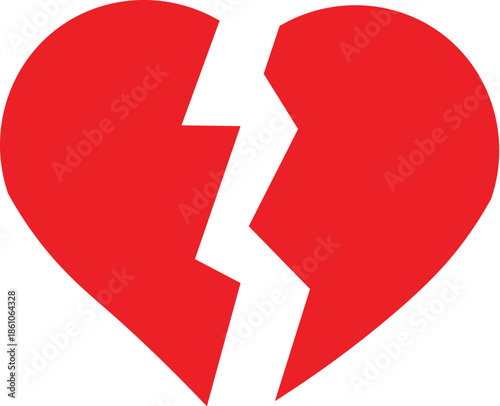 broken heart with arrow