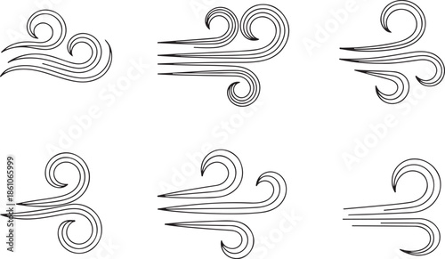 Decorative Flourish It can be used as a simple decorative element or border in various print and digital designs.