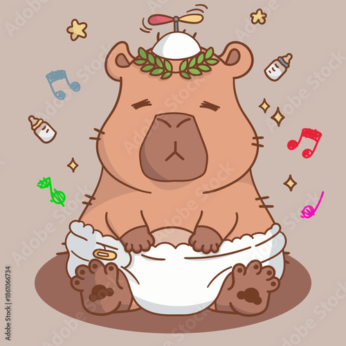 Baby New Year Capybara