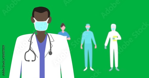 Social distancing animation