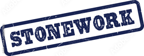 Authentic Stonework brand stamp signifying durable construction and natural material craftsmanship